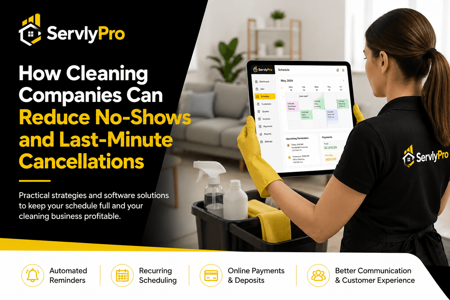 How Cleaning Companies Can Reduce No-Shows and Last-Minute Cancellations