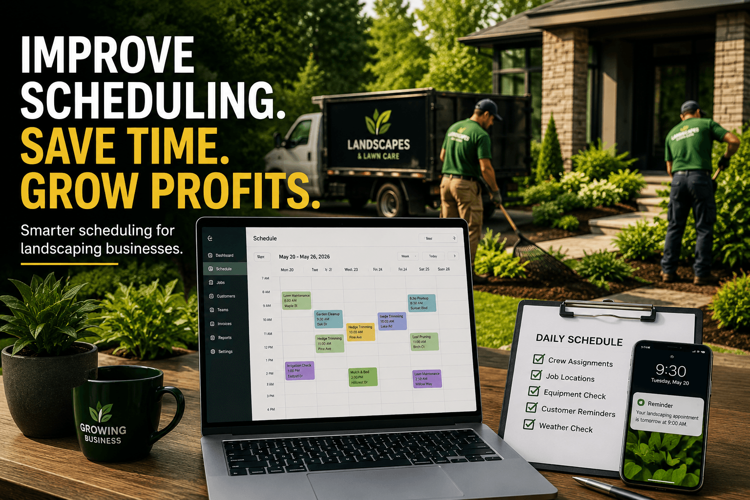 How Landscaping Companies Can Improve Scheduling
