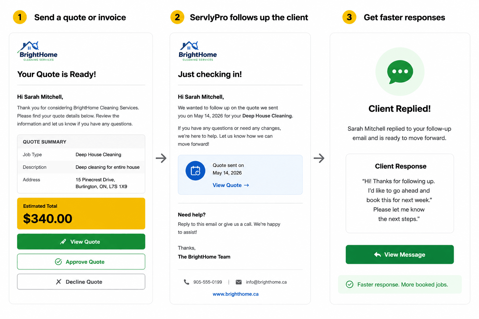 Follow Up Automation for Quotes and Invoices